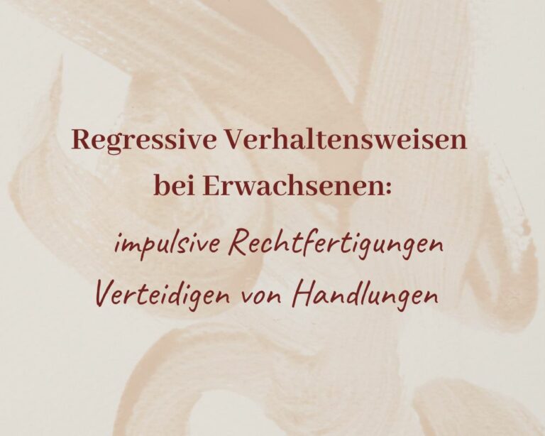 Regression Innere Rückkehr in frühere Entwicklungsstufen